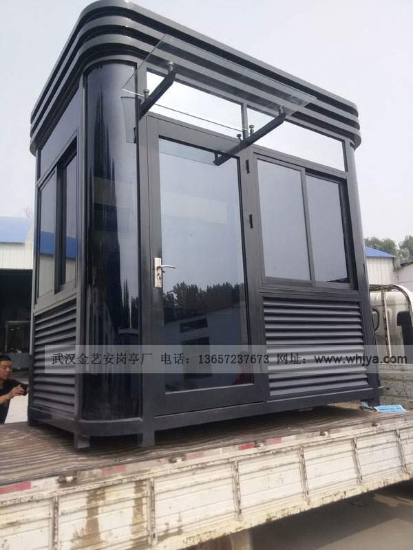 宜昌小區氟碳噴漆崗亭出貨